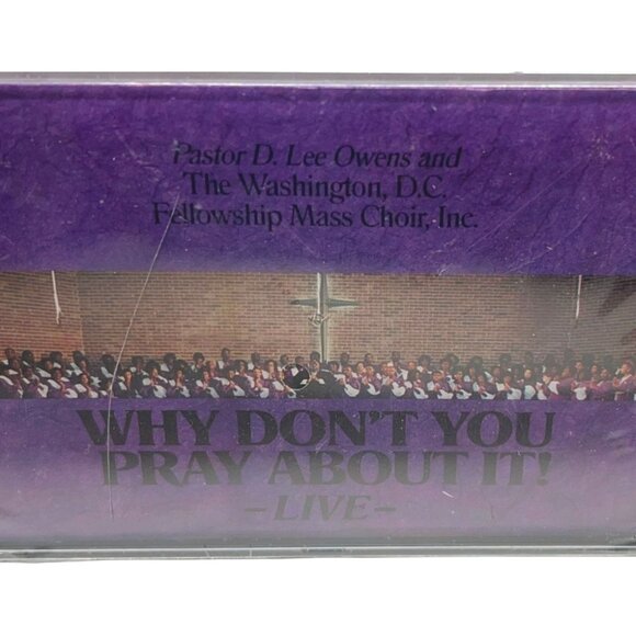 Pastor D Lee Owens Why Don't You Pray About It Cassette Live Wash DC Christian - Picture 5 of 6
